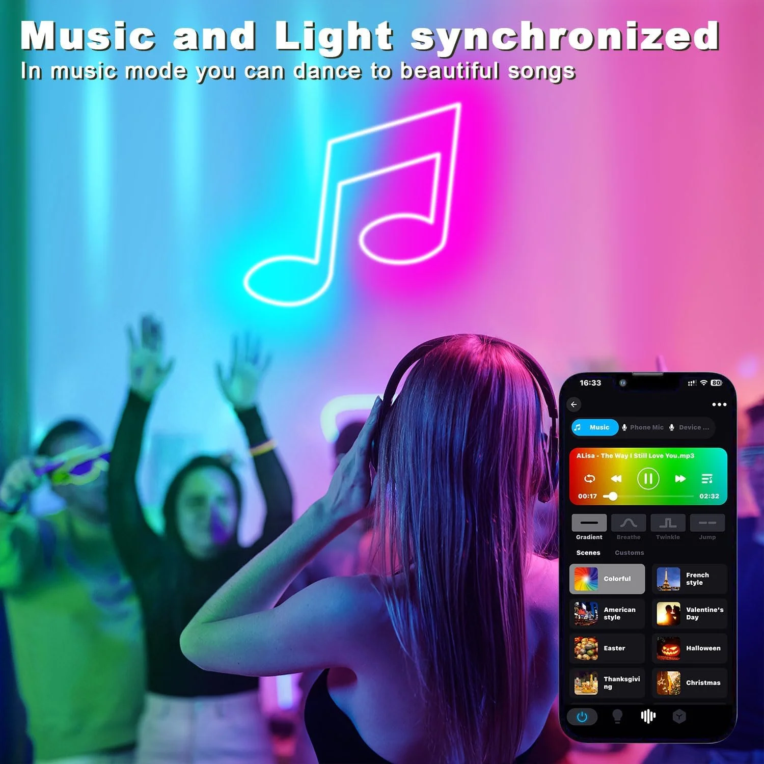 نوار LED نئون RGB تندیست 5 متری برای فضای باز، نوار LED نئون انعطاف پذیر ضد آب IP68 با قابلیت اتصال به وای فای سازگار با الکسا، لامپ همگام سازی موسیقی 24 ولت DIY برای اتاق خواب، مهمانی، پاسیو، دکوراسیون فضای باز