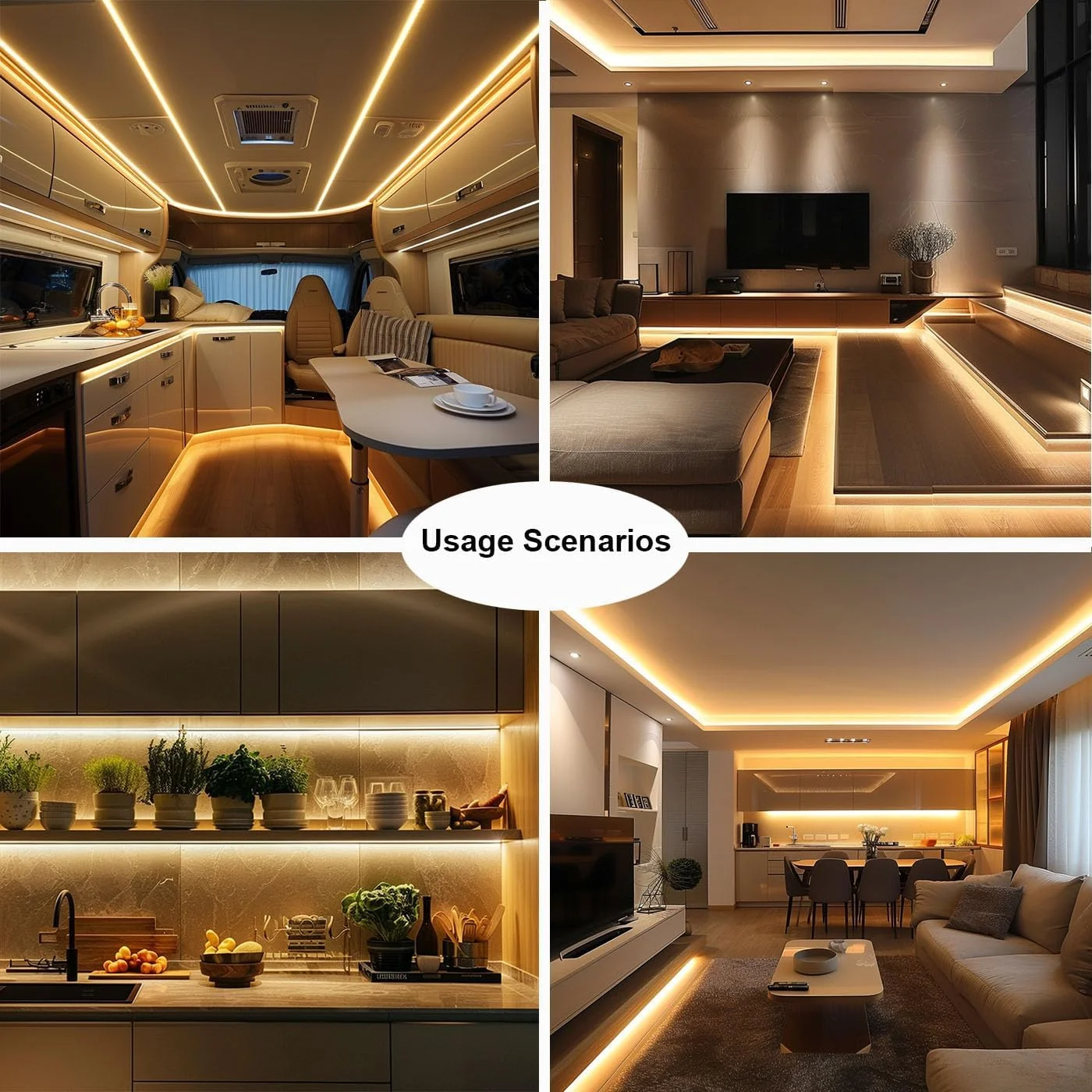 نوار LED COB تاپای 12 ولت سفید گرم ضد آب IP65، نوار LED 5 متری 3000K چسبی، CRI>93، 480LED/M روشنایی 4000 لومن، قابل برش انعطاف پذیر برای آشپزخانه، اتاق خواب، اتاق نشیمن، نورپردازی نوار LED COB تاپای 12 ولت سفید گرم ضد آب IP65، نوار LED 5 متری 3000K چسبی، CRI>93، 480LED/M روشنایی 4000 لومن، قابل برش انعطاف پذیر برای آشپزخانه، اتاق خواب، اتاق نشیمن، نورپردازی