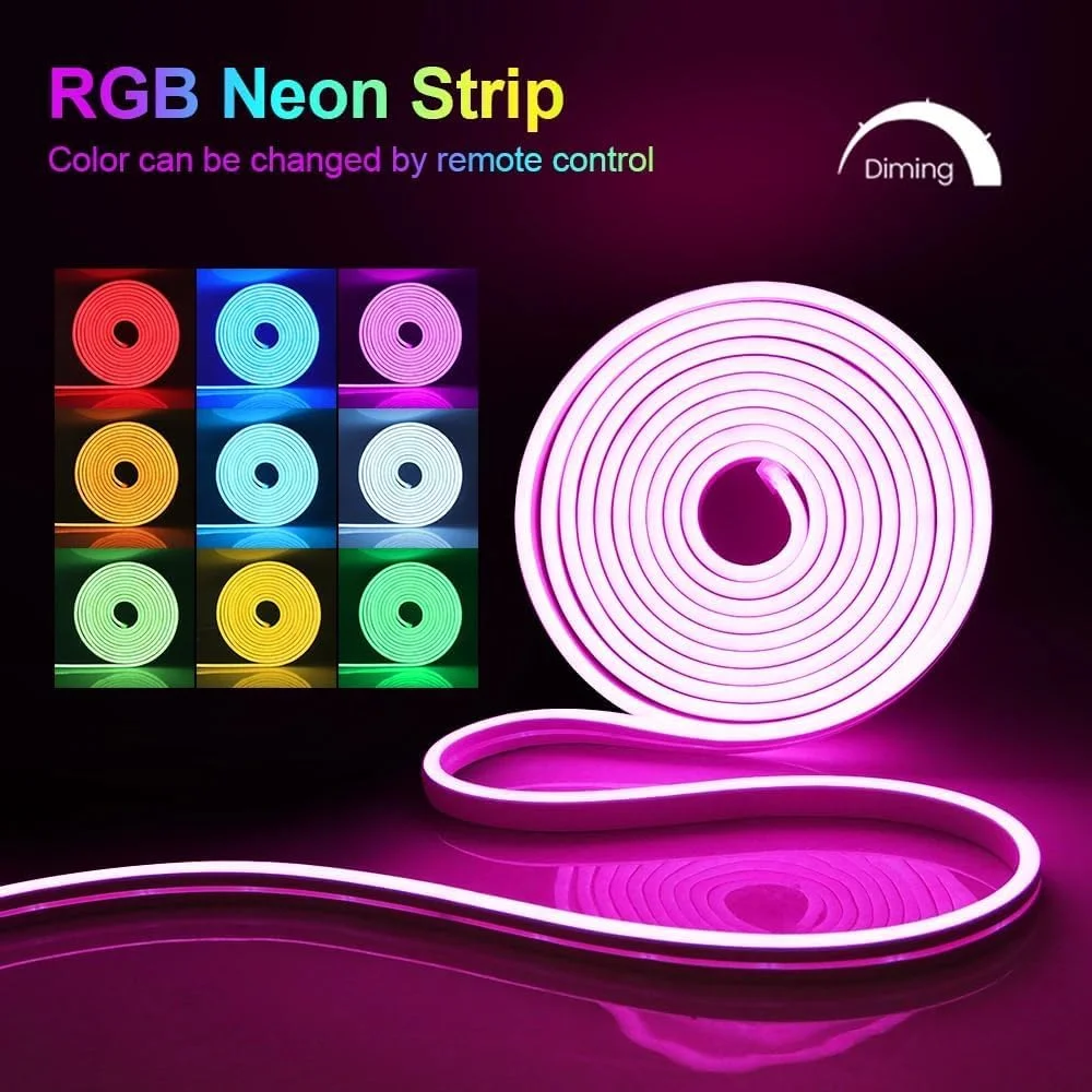 نور نئون طنابی RGB UanTii، چراغهای نواری Tuya Wifi، ضد آب IP67، همگامسازی موسیقی، طراحی DIY، کار با الکسا، دستیار گوگل، نوار نور الکسا برای دکوراسیون دیوار اتاق خواب (RGB 5M) نور نئون طنابی RGB UanTii، چراغهای نواری Tuya Wifi، ضد آب IP67، همگامسازی موسیقی، طراحی DIY، کار با الکسا، دستیار گوگل، نوار نور الکسا برای دکوراسیون دیوار اتاق خواب (RGB 5M)