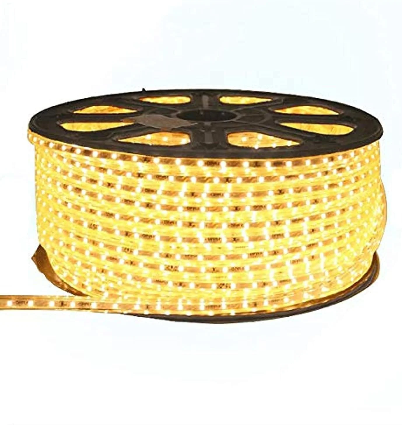 نوار چراغ ال ای دی 50 متری ضد آب/ضد گرد و غبار برای استفاده در فضای داخلی، سفید گرم