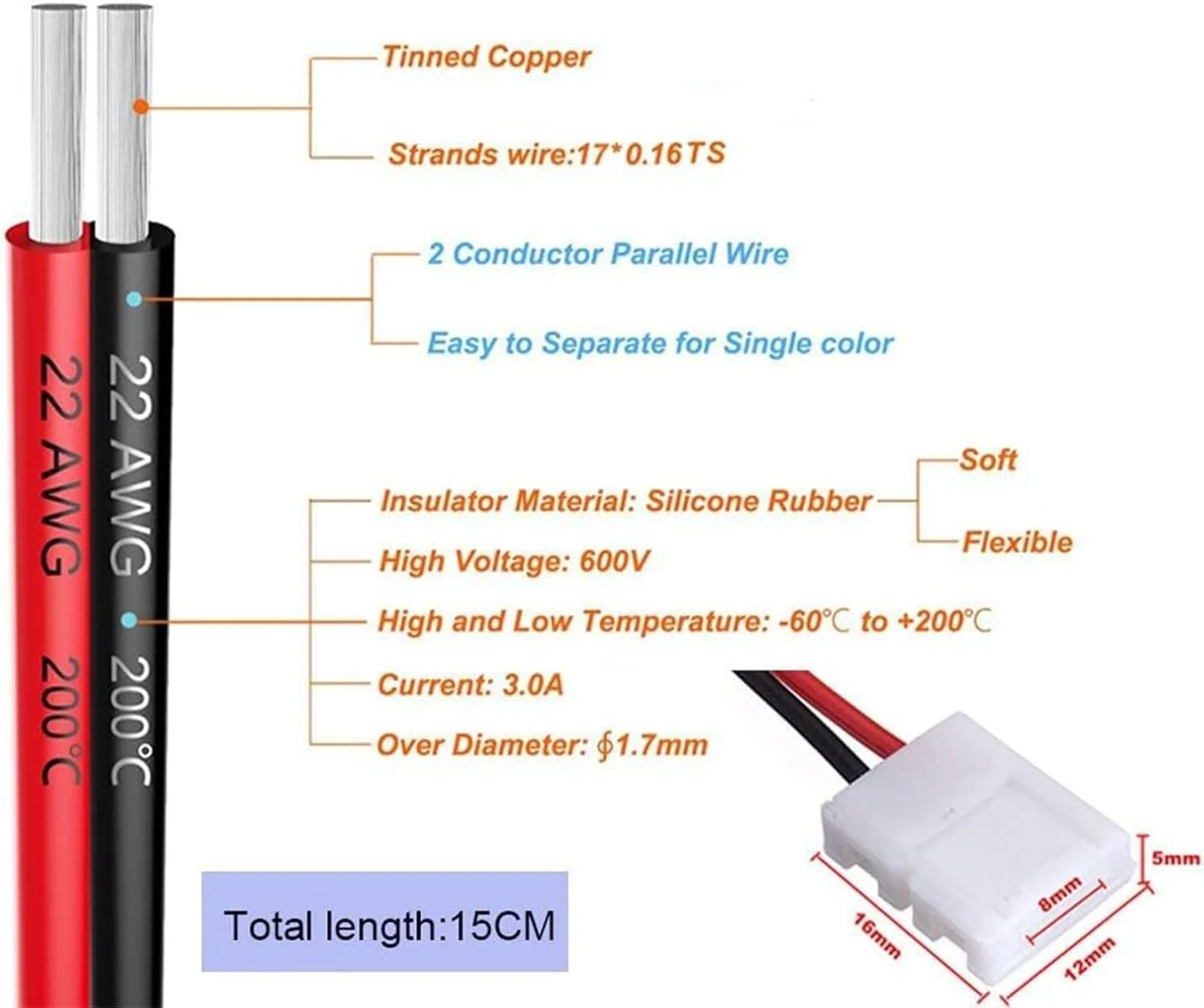 THE WHITE SHOP کیت اتصال دهنده نوار LED دو پین 10 میلی متری شامل اتصال دهنده گوشه زاویه راست L شکل، اتصال دهنده T شکل، اتصال دهنده بدون لحیم و بدون شکاف نوار به سیم برای نوارهای LED انعطاف پذیر تک رنگ 5050 پهن