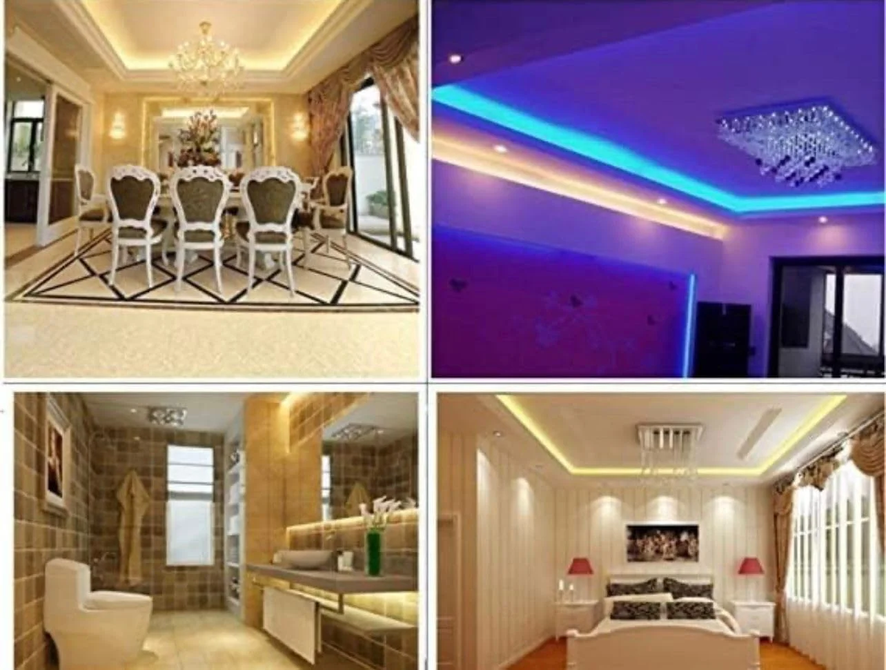نوار چراغ نئون LED، 50 متر، ضد آب IP65، سفید گرم، نورپردازی انعطاف پذیر داخلی و خارجی برای خانه، آشپزخانه، راه پله نوار چراغ نئون LED، 50 متر، ضد آب IP65، سفید گرم، نورپردازی انعطاف پذیر داخلی و خارجی برای خانه، آشپزخانه، راه پله