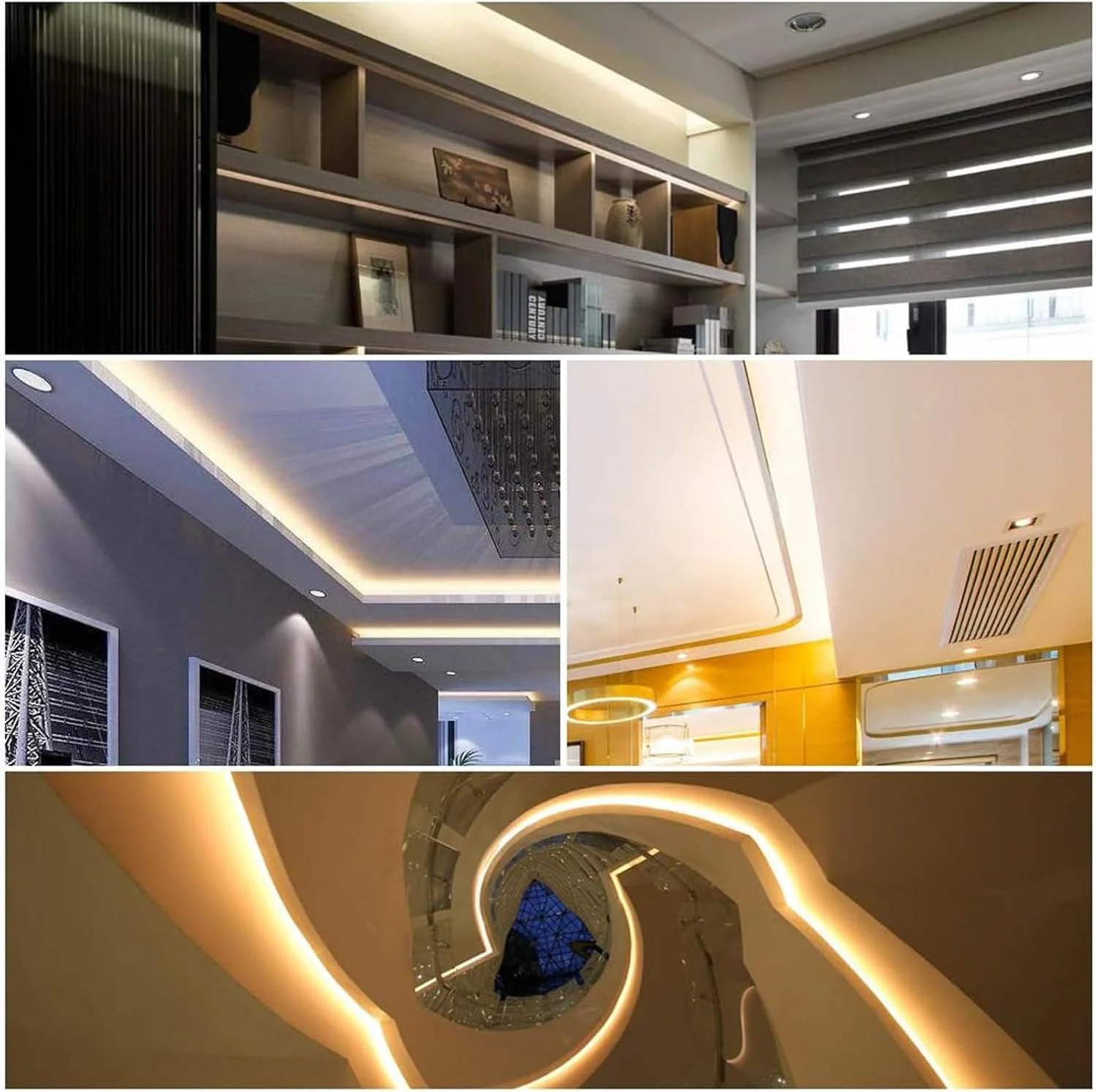 THE WHITE SHOP کیت اتصال دهنده نوار LED دو پین 10 میلی متری شامل اتصال دهنده گوشه زاویه راست L شکل، اتصال دهنده T شکل، اتصال دهنده بدون لحیم و بدون شکاف نوار به سیم برای نوارهای LED انعطاف پذیر تک رنگ 5050 پهن