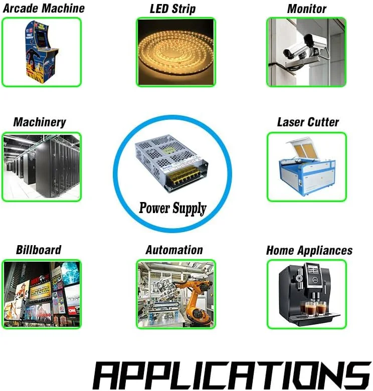 منبع تغذیه سوئیچینگ خروجی Arcity 5V 12V 24V قابل تنظیم برای دستگاه های بازی ویدیویی، کنسول، کوکتل، دوربین مداربسته، کامپیوتر DIY افقی جدید (+5V/8A +12V/8A +24V/3A) منبع تغذیه سوئیچینگ خروجی Arcity 5V 12V 24V قابل تنظیم برای دستگاه های بازی ویدیویی، کنسول، کوکتل، دوربین مداربسته، کامپیوتر DIY افقی جدید (+5V/8A +12V/8A +24V/3A)