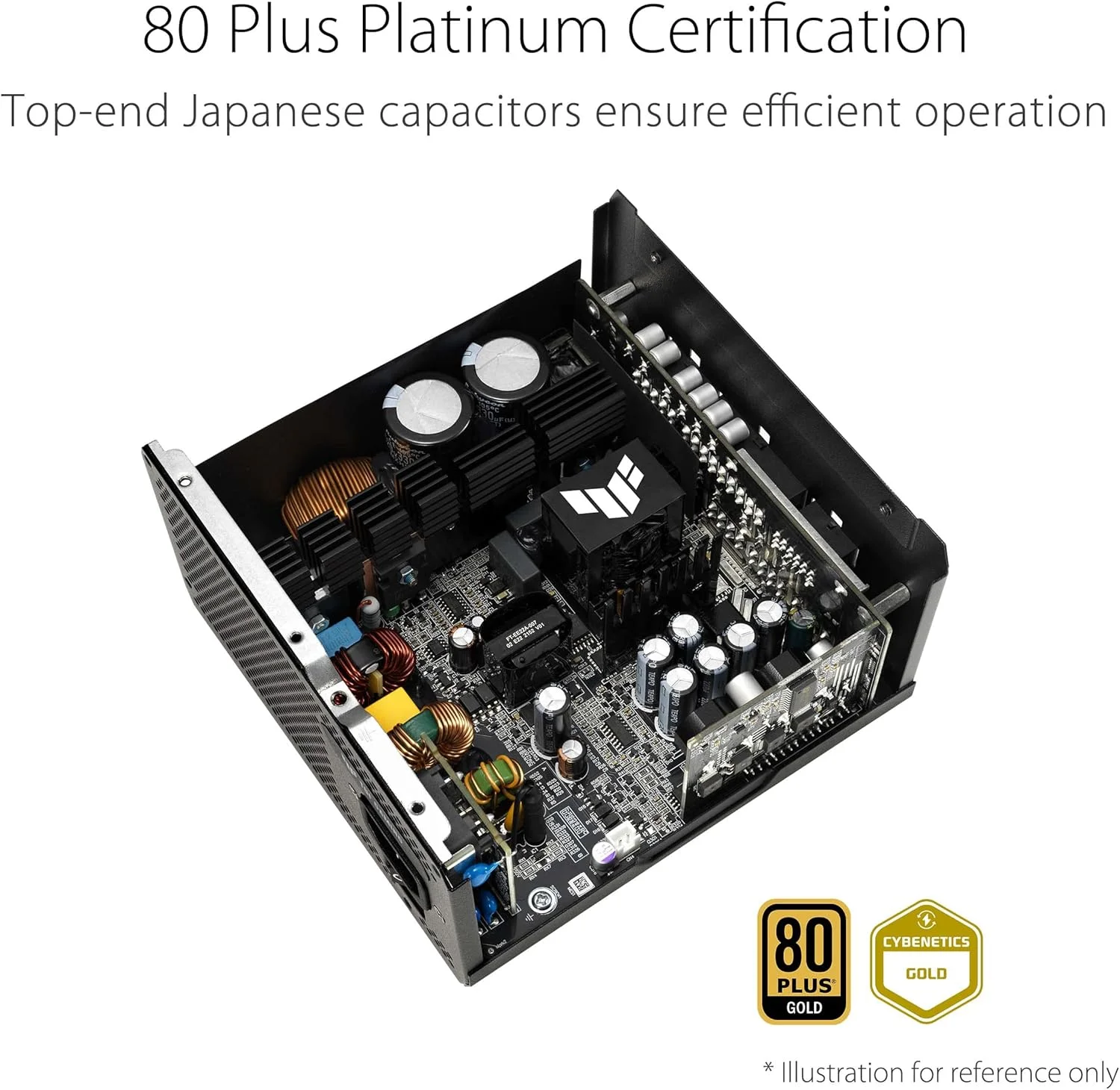 منبع تغذیه 1000 وات ایسوس TUF Gaming Gold، کاملاً ماژولار، دارای گواهینامه 80+ Gold، سازگار با ATX 3.0، قطعات نظامی، بلبرینگ دوگانه، فن Axial-tech - مشکی منبع تغذیه 1000 وات ایسوس TUF Gaming Gold، کاملاً ماژولار، دارای گواهینامه 80+ Gold، سازگار با ATX 3.0، قطعات نظامی، بلبرینگ دوگانه، فن Axial-tech - مشکی