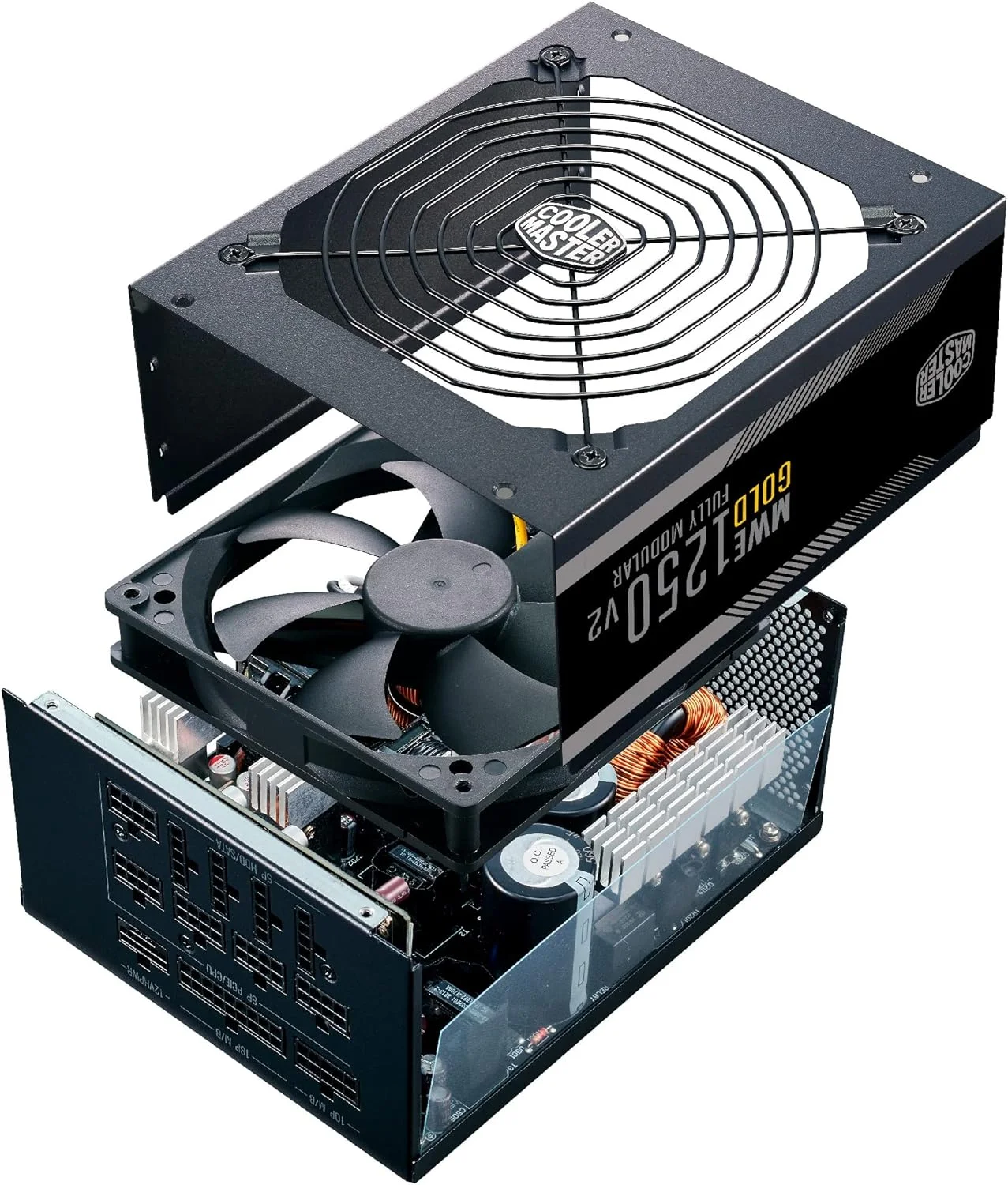 منبع تغذیه کولر مستر MWE Gold 1250 -V2 ATX 3.0 منبع تغذیه کولر مستر MWE Gold 1250 -V2 ATX 3.0
