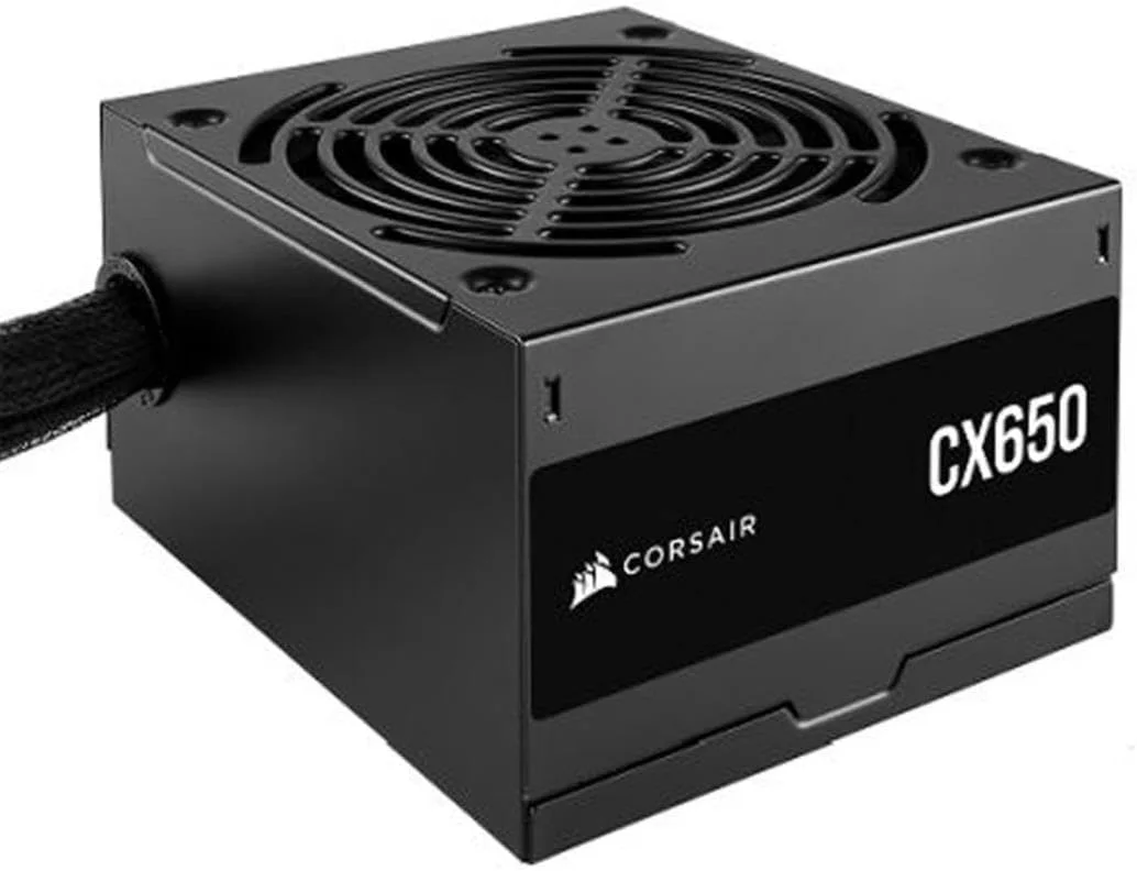 منبع تغذیه 650 واتی CORSAIR CX650 80 PLUS Bronze غیر ماژولار کم صدا ATX - UK - مشکی منبع تغذیه 650 واتی CORSAIR CX650 80 PLUS Bronze غیر ماژولار کم صدا ATX - UK - مشکی