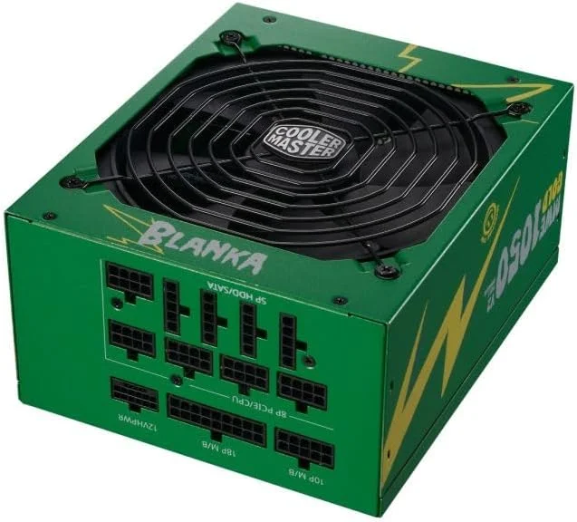 منبع تغذیه کولر مستر MWE Gold 1050 ATX 3.0 نسخه Street Fighter 6، سبز/مشکی منبع تغذیه کولر مستر MWE Gold 1050 ATX 3.0 نسخه Street Fighter 6، سبز/مشکی