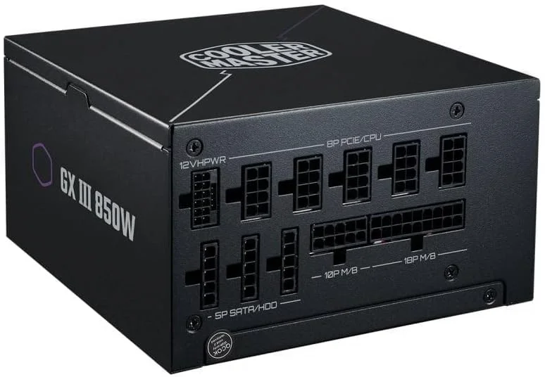 منبع تغذیه کولر مستر GX III 850 Gold، مشکی منبع تغذیه کولر مستر GX III 850 Gold، مشکی