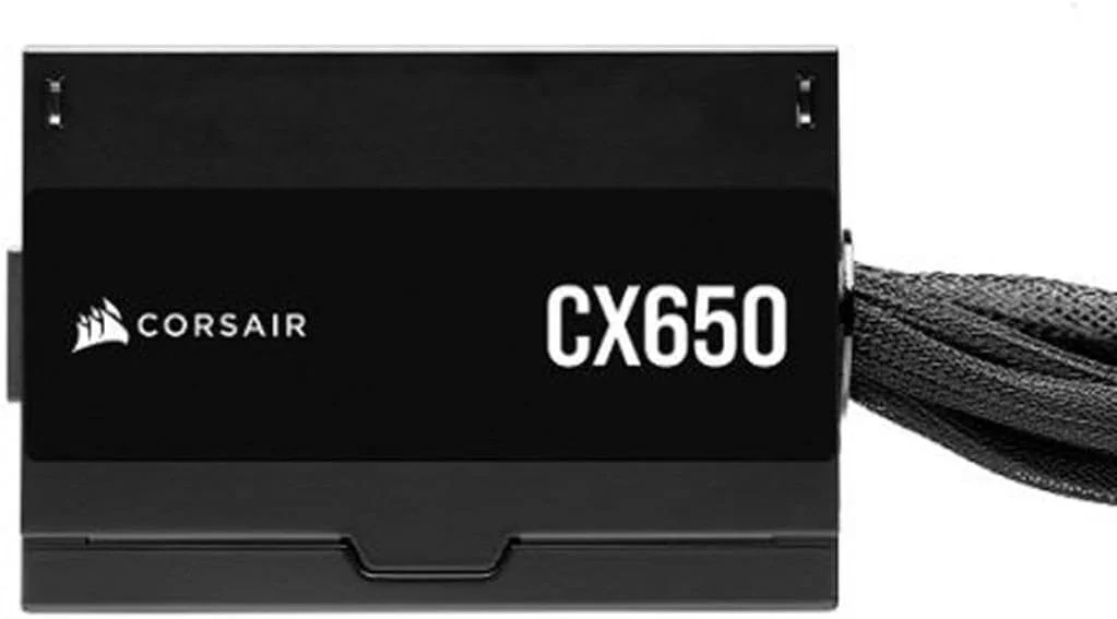 منبع تغذیه 650 واتی CORSAIR CX650 80 PLUS Bronze غیر ماژولار کم صدا ATX - UK - مشکی منبع تغذیه 650 واتی CORSAIR CX650 80 PLUS Bronze غیر ماژولار کم صدا ATX - UK - مشکی