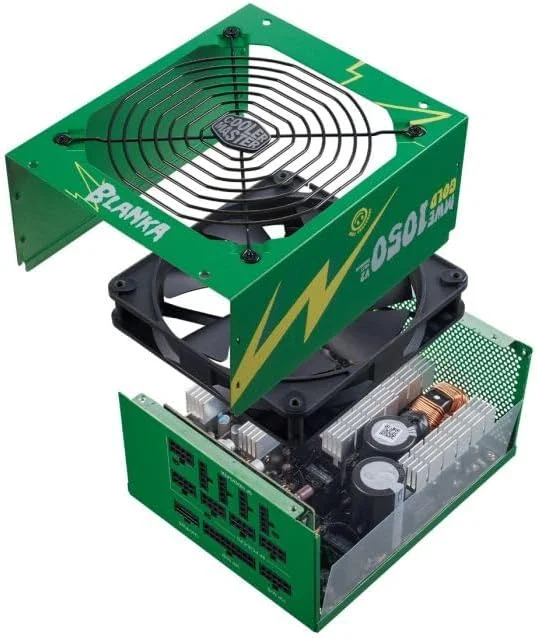 منبع تغذیه کولر مستر MWE Gold 1050 ATX 3.0 نسخه Street Fighter 6، سبز/مشکی منبع تغذیه کولر مستر MWE Gold 1050 ATX 3.0 نسخه Street Fighter 6، سبز/مشکی