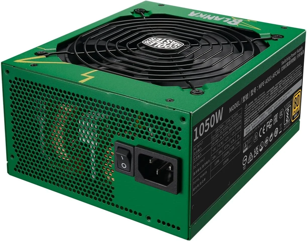 منبع تغذیه کولر مستر MWE Gold 1050 ATX 3.0 نسخه Street Fighter 6، سبز/مشکی منبع تغذیه کولر مستر MWE Gold 1050 ATX 3.0 نسخه Street Fighter 6، سبز/مشکی