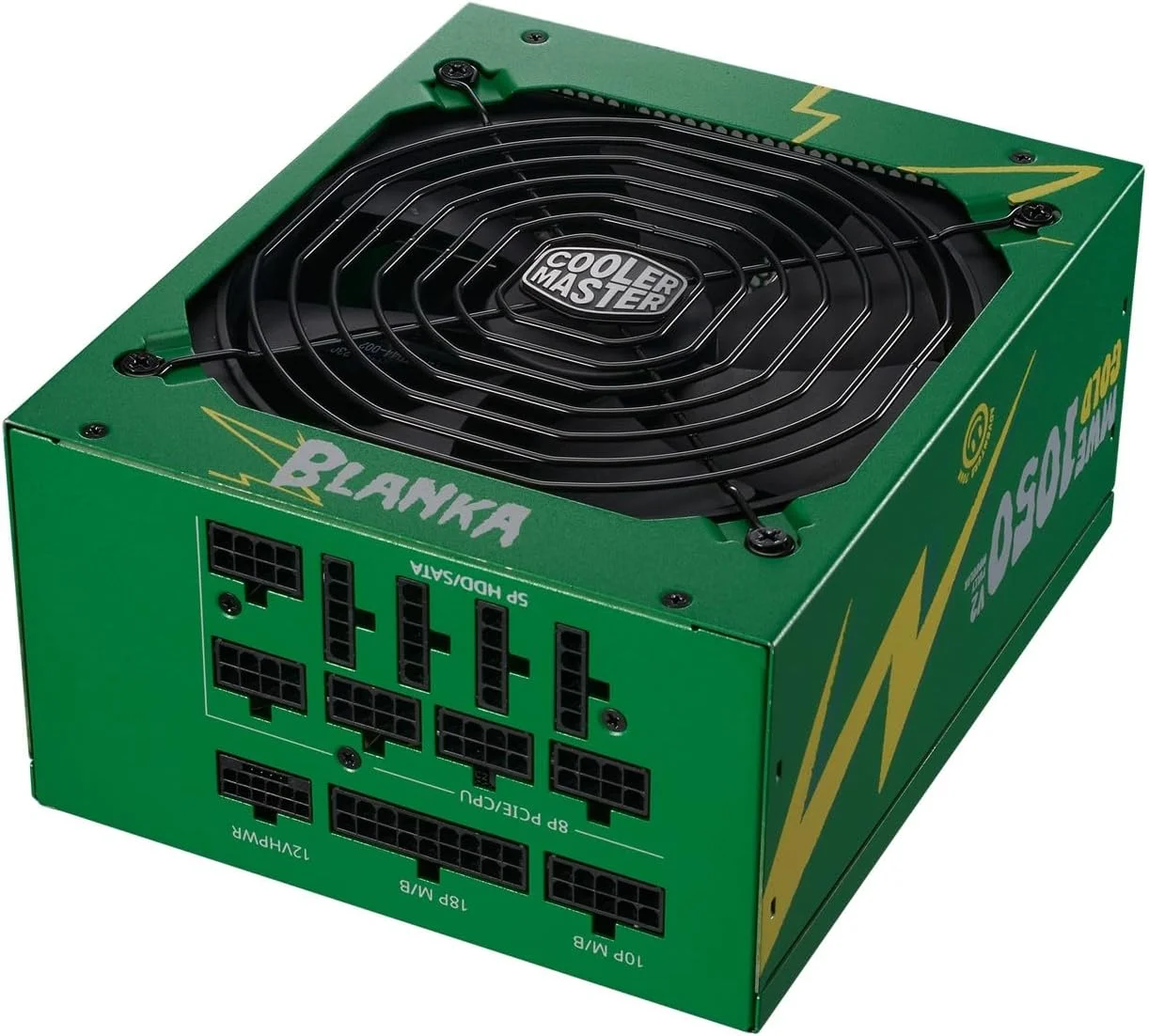 منبع تغذیه کولر مستر MWE Gold 1050 ATX 3.0 نسخه Street Fighter 6، سبز/مشکی منبع تغذیه کولر مستر MWE Gold 1050 ATX 3.0 نسخه Street Fighter 6، سبز/مشکی
