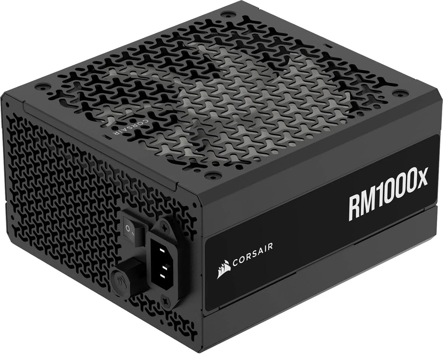 منبع تغذیه 1000 واتی کرسیر RM1000x کاملاً ماژولار، کم صدا، سازگار با ATX 3.1، پشتیبانی از PCIe 5.1، راندمان طلایی Cybenetics، کانکتور Native 12V-2x6 - مشکی