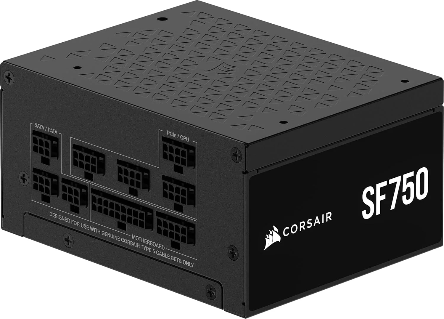 منبع تغذیه کرسیر SF750 (2024) کاملاً ماژولار کم صدا 80 PLUS پلاتینیوم ATX - سازگار با ATX 3.1 - آماده PCIe 5.1 - شامل براکت SFX به ATX - مشکی