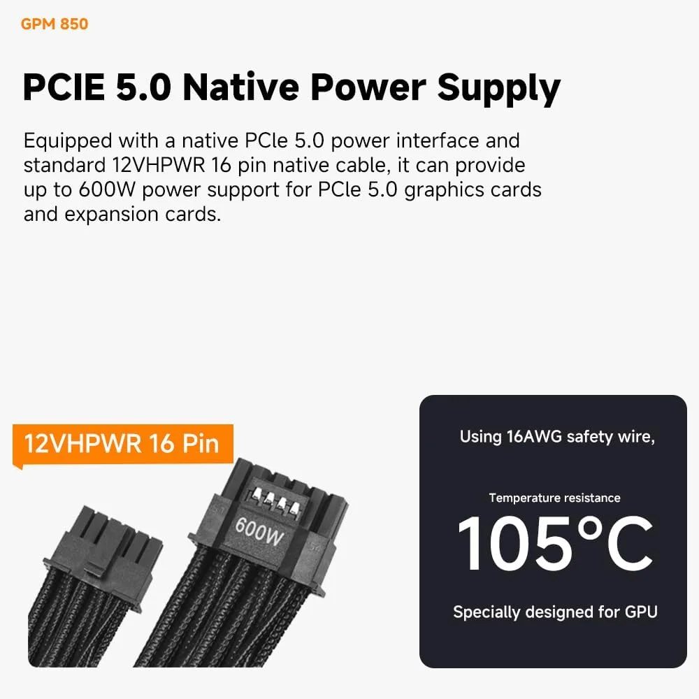 منبع تغذیه 850 وات جنگل لئوپارد GPM850 ATX 3.1، دارای گواهینامه 80 پلاس گلد، PSU کاملاً ماژولار، فن بلبرینگ هیدرو 120 میلی متری، PFC فعال، DC به DC، راندمان بالا ≥90٪، محافظت OVP/OPP/SCP/OTP/OCP/UVP منبع تغذیه 850 وات جنگل لئوپارد GPM850 ATX 3.1، دارای گواهینامه 80 پلاس گلد، PSU کاملاً ماژولار، فن بلبرینگ هیدرو 120 میلی متری، PFC فعال، DC به DC، راندمان بالا ≥90٪، محافظت OVP/OPP/SCP/OTP/OCP/UVP