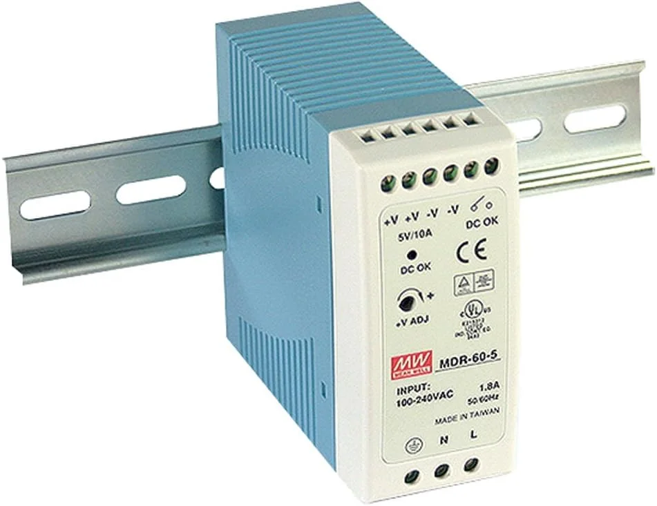 منبع تغذیه ریلی MeanWell MEAN WELL MDR-60-24 (24 ولت 2.5 آمپر 60 وات)