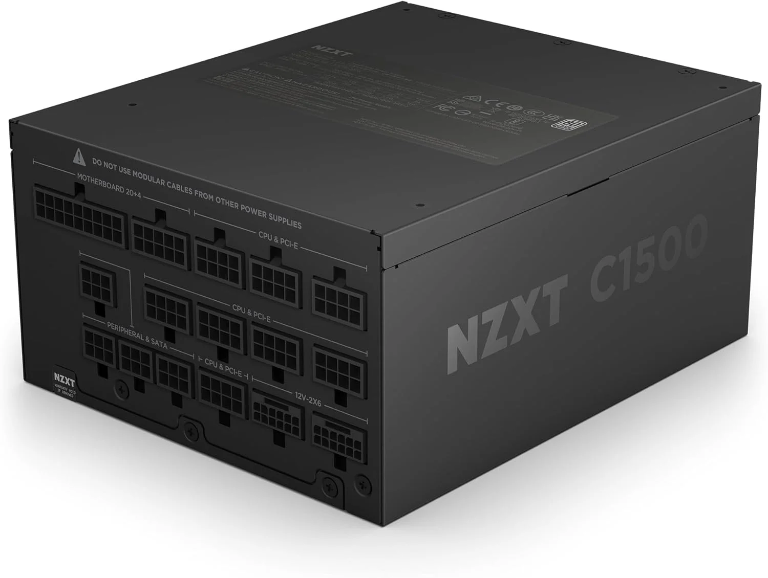 منبع تغذیه کامپیوتر NZXT C1500 Platinum 1500 وات 80 PLUS Platinum کاملاً ماژولار ATX 3.1 - مدل PA-5P1BB-UK