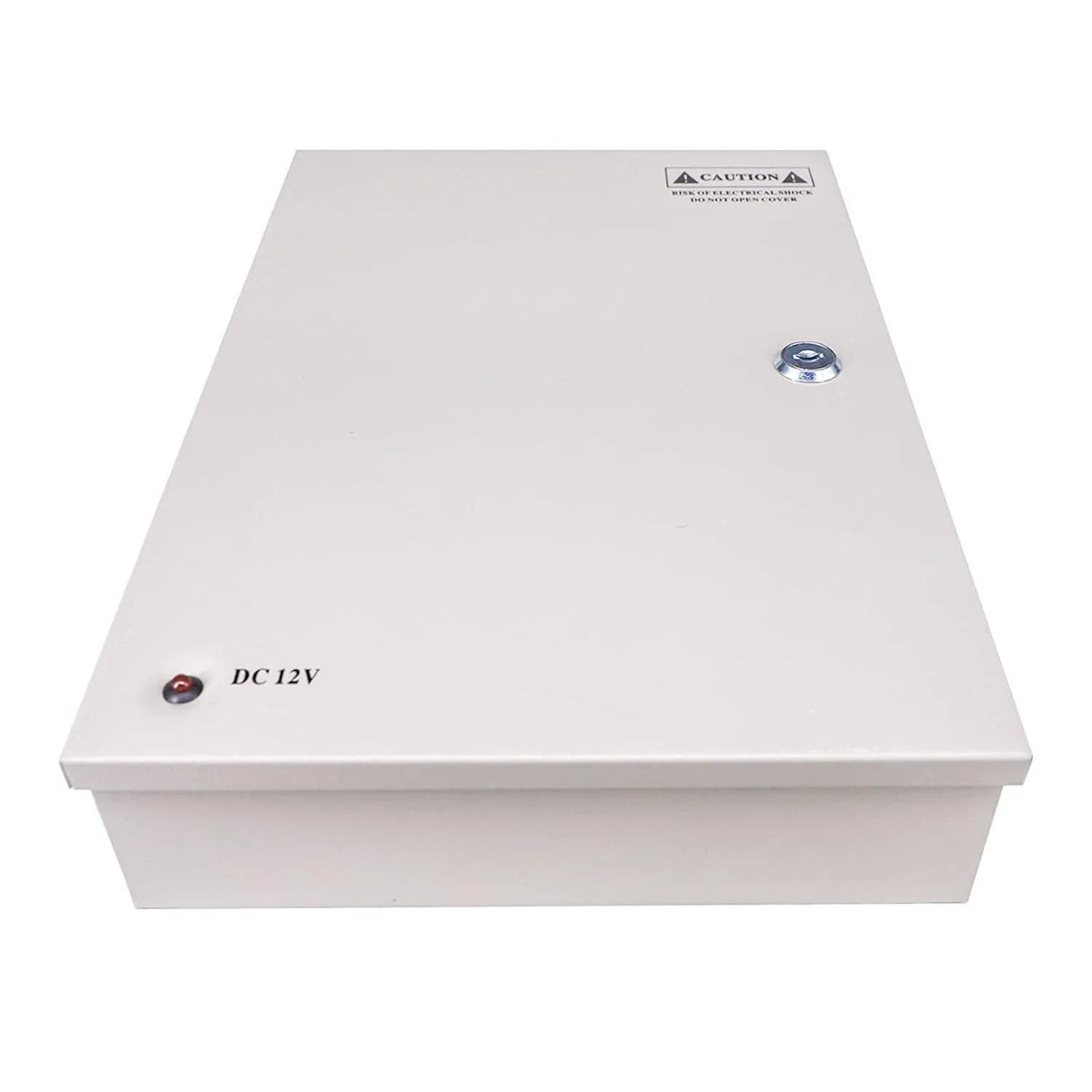 منبع تغذیه سوئیچینگ 12 ولت DC سومپوم، جریان 30 آمپر، جعبه توزیع 18 کاناله با فیوز PTC و نشانگرهای LED