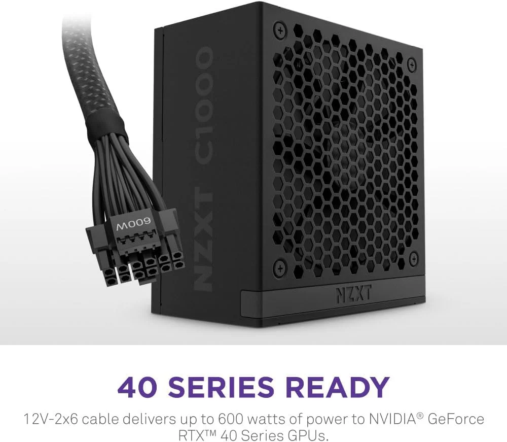 منبع تغذیه کامپیوتر گیمینگ NZXT C1000 Gold ATX 3.1 (2024) - کاملاً ماژولار، کم صدا - 1000 وات - 80 پلاس گلد - کانکتور 12V-2x6 - حالت Zero Fan - خازن های 100% ژاپنی - مشکی - PA-0G2BB-UK منبع تغذیه کامپیوتر گیمینگ NZXT C1000 Gold ATX 3.1 (2024) - کاملاً ماژولار، کم صدا - 1000 وات - 80 پلاس گلد - کانکتور 12V-2x6 - حالت Zero Fan - خازن های 100% ژاپنی - مشکی - PA-0G2BB-UK