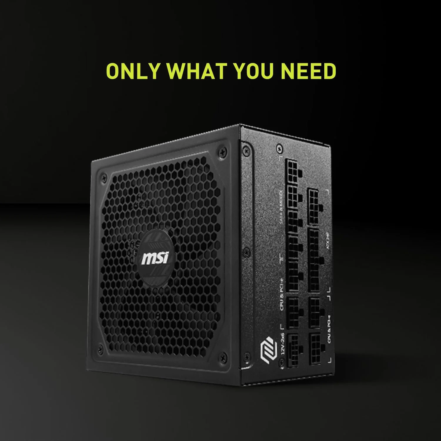 منبع تغذیه ماژولار 1000 وات MSI MAG A1000GL PCIE5 80 PLUS Gold - مشکی | 306-7ZP9B18-CE0 منبع تغذیه ماژولار 1000 وات MSI MAG A1000GL PCIE5 80 PLUS Gold - مشکی | 306-7ZP9B18-CE0
