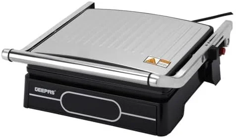 گریل ساز 4 تکه 2000 واتی Geepas مدل GGM36557/ صفحات نچسب برای جدا شدن آسان و تمیز کردن سریع/ کنترل دمای دیجیتال با 9 سطح، مناسب برای ساندویچ های کبابی/ مشکی، 2 سال گارانتی گریل ساز 4 تکه 2000 واتی Geepas مدل GGM36557/ صفحات نچسب برای جدا شدن آسان و تمیز کردن سریع/ کنترل دمای دیجیتال با 9 سطح، مناسب برای ساندویچ های کبابی/ مشکی، 2 سال گارانتی