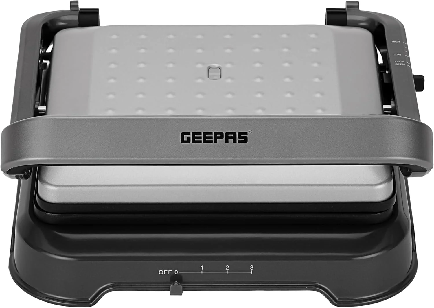 گریل ساز استیل Geepas، پانینی ساز، GGM36539 | باز شدن 180 درجه | تایمر و کنترل دما | صفحه پخت نچسب و دسته خنک | گریل پرس پانینی گریل ساز استیل Geepas، پانینی ساز، GGM36539 | باز شدن 180 درجه | تایمر و کنترل دما | صفحه پخت نچسب و دسته خنک | گریل پرس پانینی