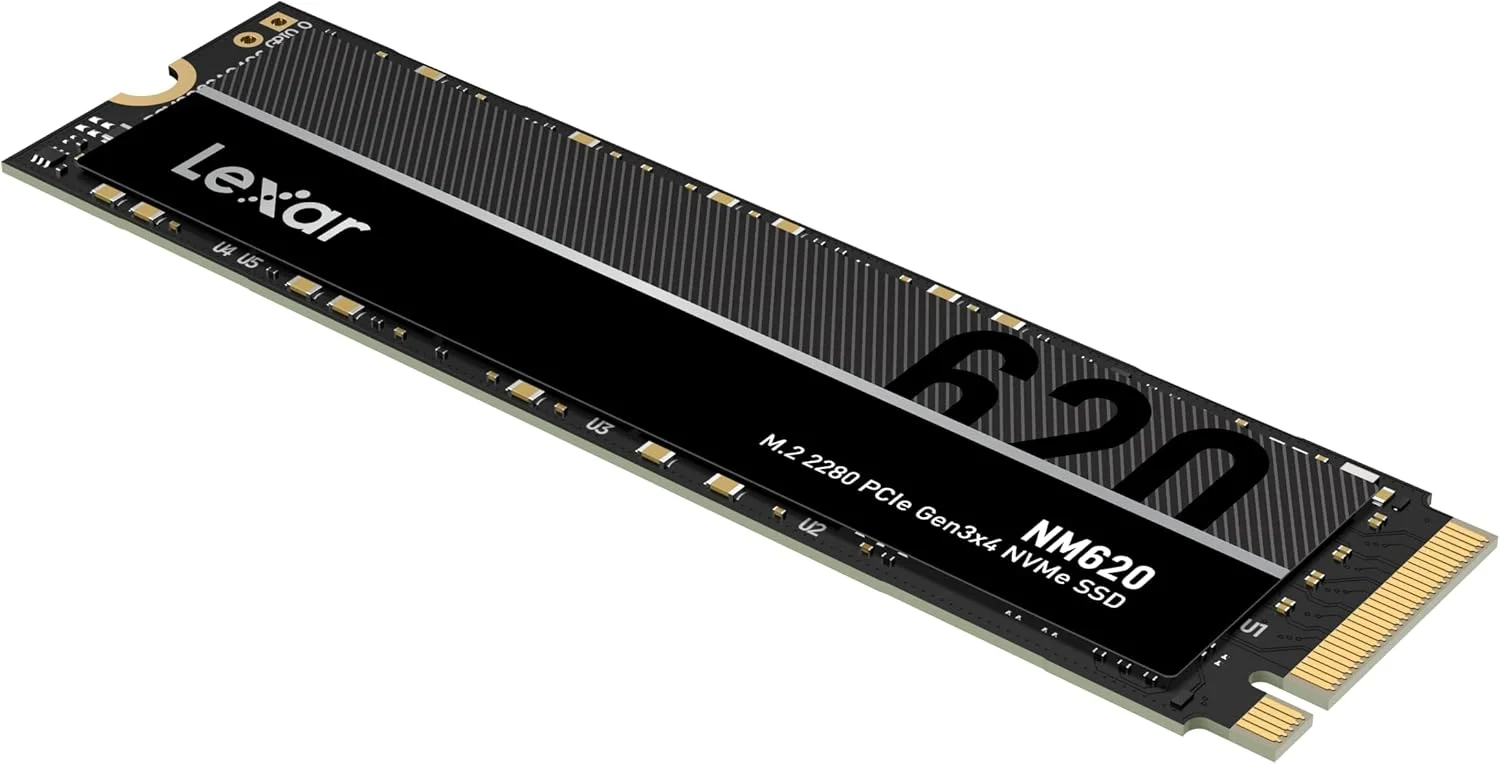 درایو حالت جامد داخلی Lexar NM620 M.2 2280 PCIe Gen3x4 NVMe، ظرفیت 1 ترابایت درایو حالت جامد داخلی Lexar NM620 M.2 2280 PCIe Gen3x4 NVMe، ظرفیت 1 ترابایت