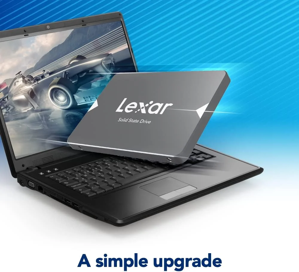 درایو حالت جامد داخلی Lexar NS100 256GB 2.5” SATA III SSD، سرعت خواندن تا 550 مگابایت بر ثانیه (LNS100-256RB)