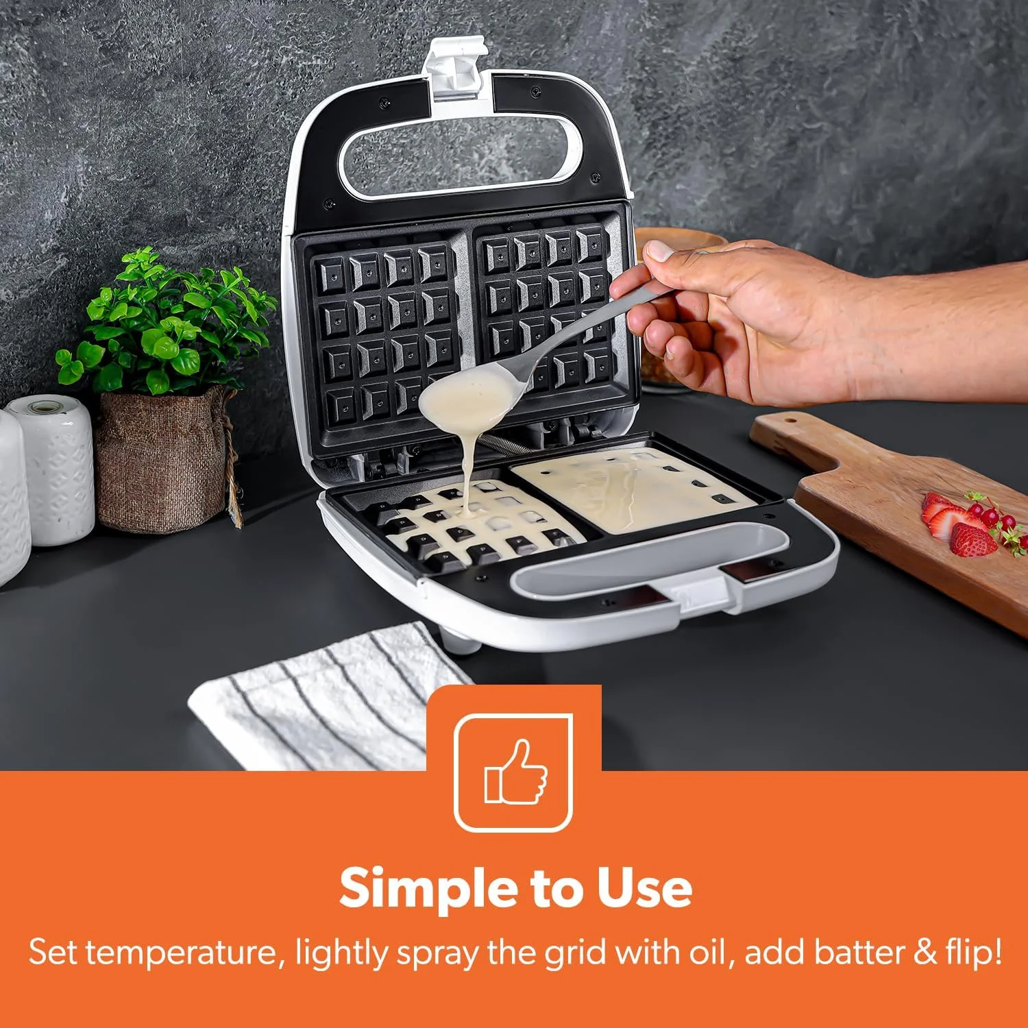 دستگاه وافل ساز Geepas - Gwm676