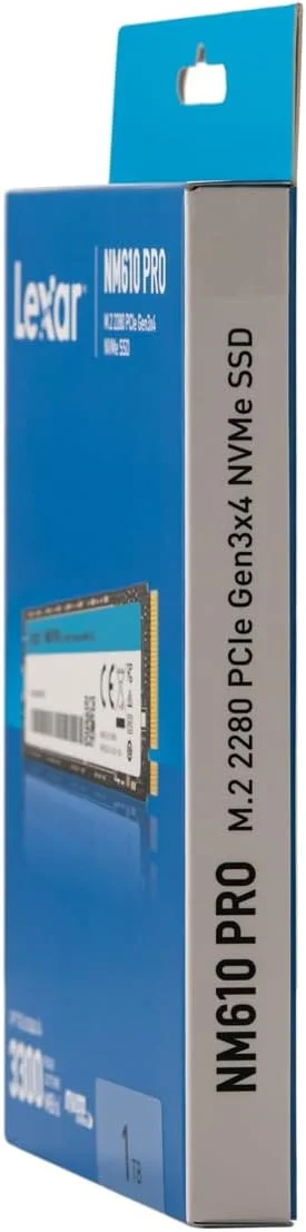 حافظه اس اس دی Lexar NM610PRO، M.2 2280 PCIe Gen3x4 NVMe 1.4 SSD 1TB داخلی، سرعت خواندن تا 3300 مگابایت بر ثانیه، سرعت نوشتن 2600 مگابایت بر ثانیه، درایوهای فلش 3D NAND برای نوت بوک، دسکتاپ، کامپیوتر حافظه اس اس دی Lexar NM610PRO، M.2 2280 PCIe Gen3x4 NVMe 1.4 SSD 1TB داخلی، سرعت خواندن تا 3300 مگابایت بر ثانیه، سرعت نوشتن 2600 مگابایت بر ثانیه، درایوهای فلش 3D NAND برای نوت بوک، دسکتاپ، کامپیوتر