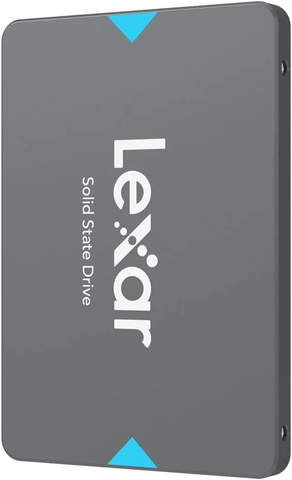 درایو SSD اینترنال Lexar NQ100 با ظرفیت 256 گیگابایت، سایز 2.5 اینچ و رابط SATA III – سرعت خواندن تا 550 مگابایت بر ثانیه، مناسب برای لپ تاپ و کامپیوتر
