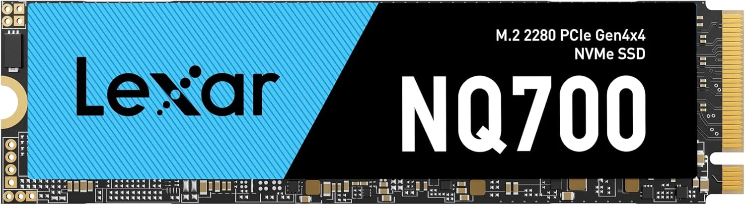 درایو حالت جامد Lexar NQ700 2TB M.2 NVMe SSD PCIe Gen4 با سرعت خواندن تا 4500 مگابایت بر ثانیه و سرعت نوشتن 3000 مگابایت بر ثانیه