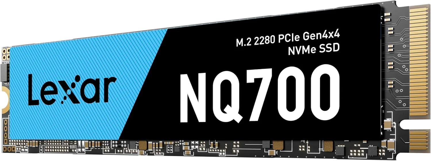 درایو حالت جامد Lexar NQ700 2TB M.2 NVMe SSD PCIe Gen4 با سرعت خواندن تا 4500 مگابایت بر ثانیه و سرعت نوشتن 3000 مگابایت بر ثانیه درایو حالت جامد Lexar NQ700 2TB M.2 NVMe SSD PCIe Gen4 با سرعت خواندن تا 4500 مگابایت بر ثانیه و سرعت نوشتن 3000 مگابایت بر ثانیه