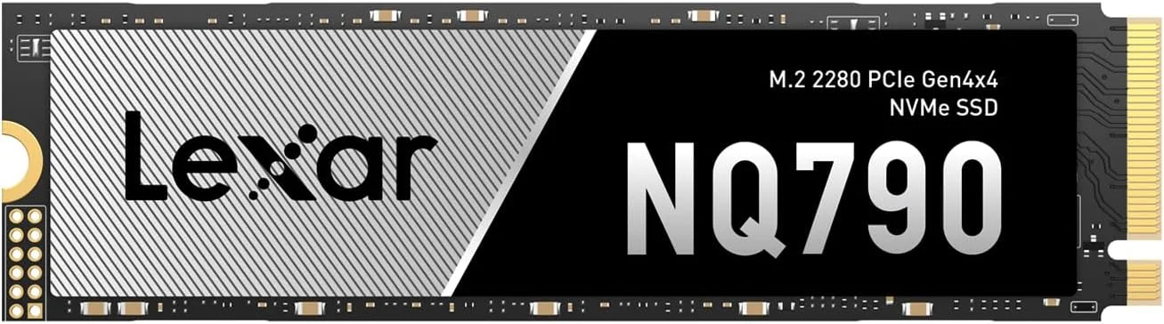 درایو SSD لکسار NQ790 با ظرفیت 1 ترابایت، NVMe، فرم فاکتور M.2 2280، NVMe PCIe 4.0 Gen4x4، سرعت خواندن تا 7000 مگابایت بر ثانیه، سرعت نوشتن 6000 مگابایت بر ثانیه، درایو حالت جامد داخلی سازگار با PS5 و PC Gaming