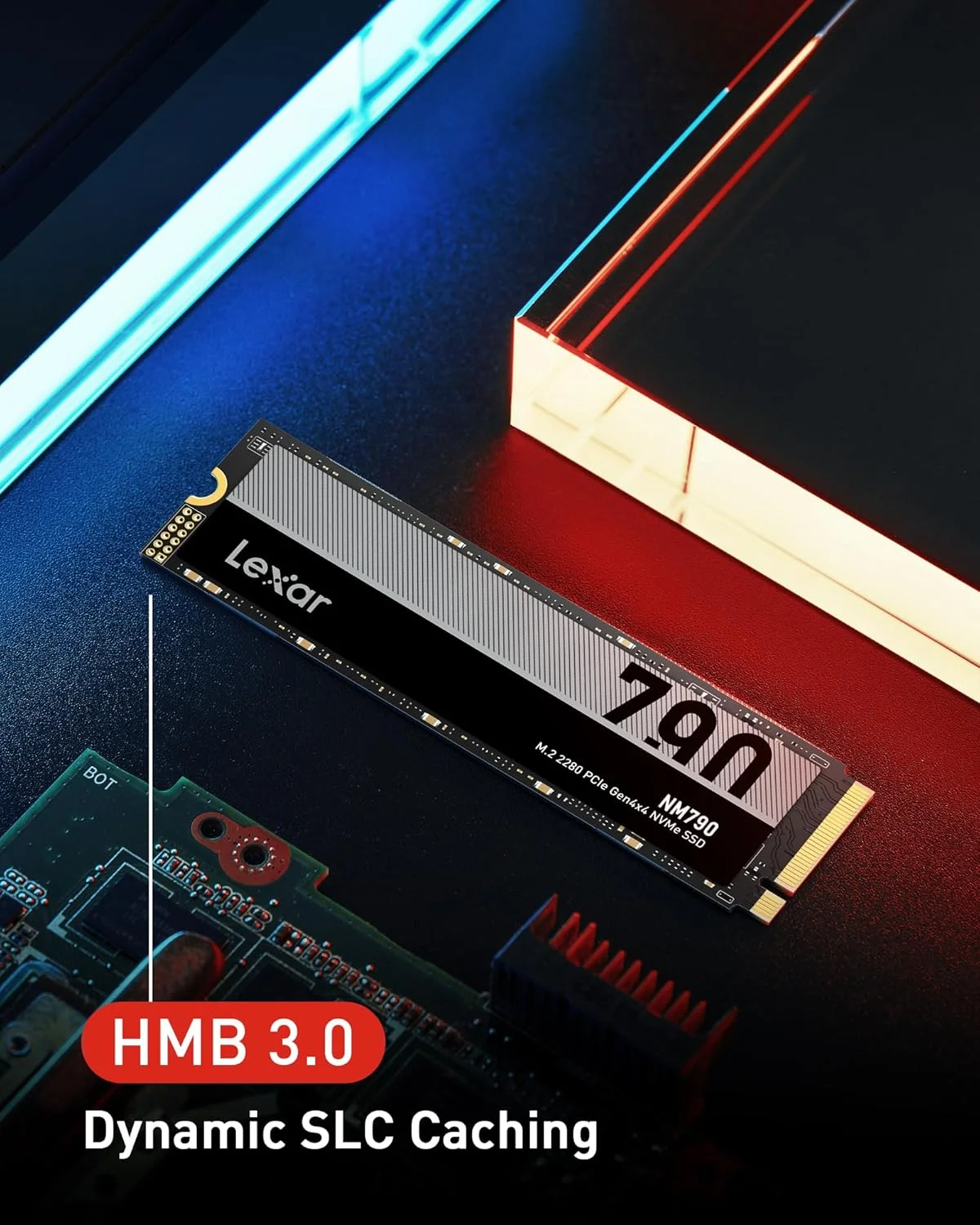 اس اس دی 4 ترابایتی Lexar NM790، M.2 2280 PCIe Gen4x4 NVMe 1.4 داخلی، سرعت خواندن تا 7400 مگابایت بر ثانیه، سرعت نوشتن تا 6500 مگابایت بر ثانیه، درایو حالت جامد داخلی برای PS5، PC، لپ تاپ، گیمرها، متخصصان (LNM790X004T-RNNNG) اس اس دی 4 ترابایتی Lexar NM790، M.2 2280 PCIe Gen4x4 NVMe 1.4 داخلی، سرعت خواندن تا 7400 مگابایت بر ثانیه، سرعت نوشتن تا 6500 مگابایت بر ثانیه، درایو حالت جامد داخلی برای PS5، PC، لپ تاپ، گیمرها، متخصصان (LNM790X004T-RNNNG)