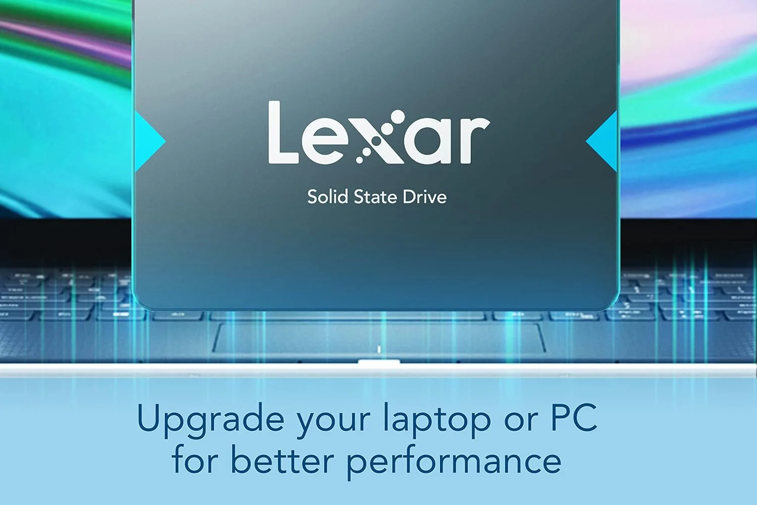 درایو حالت جامد Lexar NQ100 با ظرفیت 512 گیگابایت، SATA III (6Gb/s)، SSD داخلی 2.5 اینچی با سرعت خواندن تا 550 مگابایت بر ثانیه، درایو حالت جامد داخلی برای کامپیوتر، لپ تاپ و دسکتاپ (LNQ100X512G-RNNNG)
