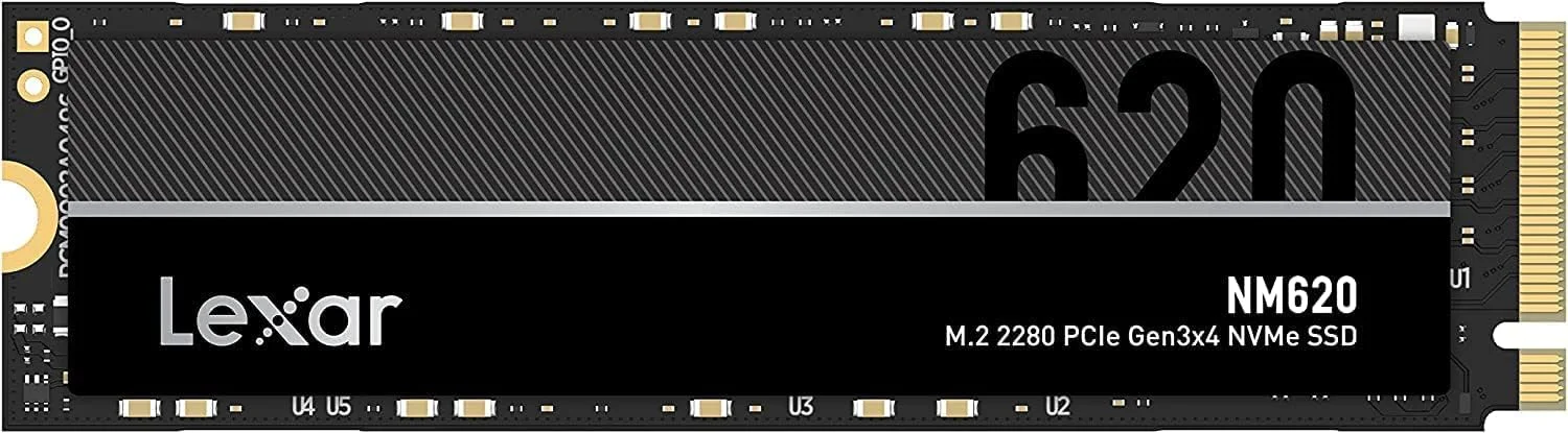 درایو SSD اینترنال Lexar NM620 2TB، M.2 2280 PCIe Gen3x4 NVMe 1.4، سرعت خواندن تا 3500 مگابایت بر ثانیه، سرعت نوشتن 3000 مگابایت بر ثانیه، فلش 3D NAND، درایو حالت جامد داخلی برای علاقه مندان به کامپیوتر و گیمرها (LNM620X002T-RNNNG)