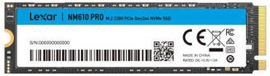 درایو SSD لکسار NM610 Pro 2 ترابایت (2000 گیگابایت) - NVMe M.2 نوع 2280