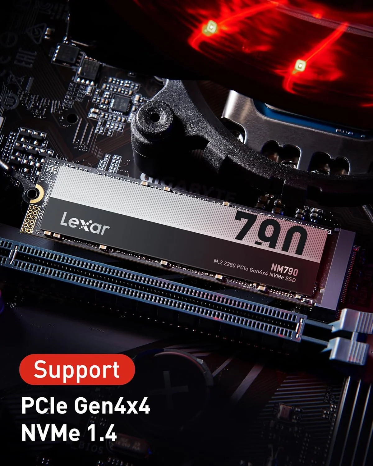 حافظه اس اس دی M.2 لکسار 2 ترابایت PCIe Gen 4X4 NVMe