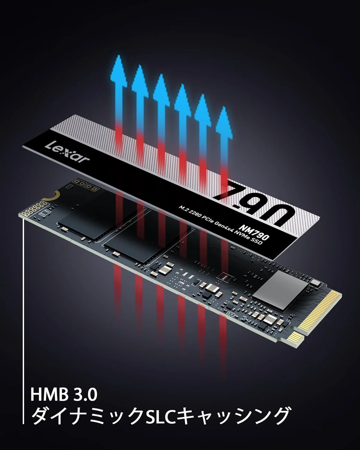 حافظه اس اس دی M.2 لکسار 2 ترابایت PCIe Gen 4X4 NVMe