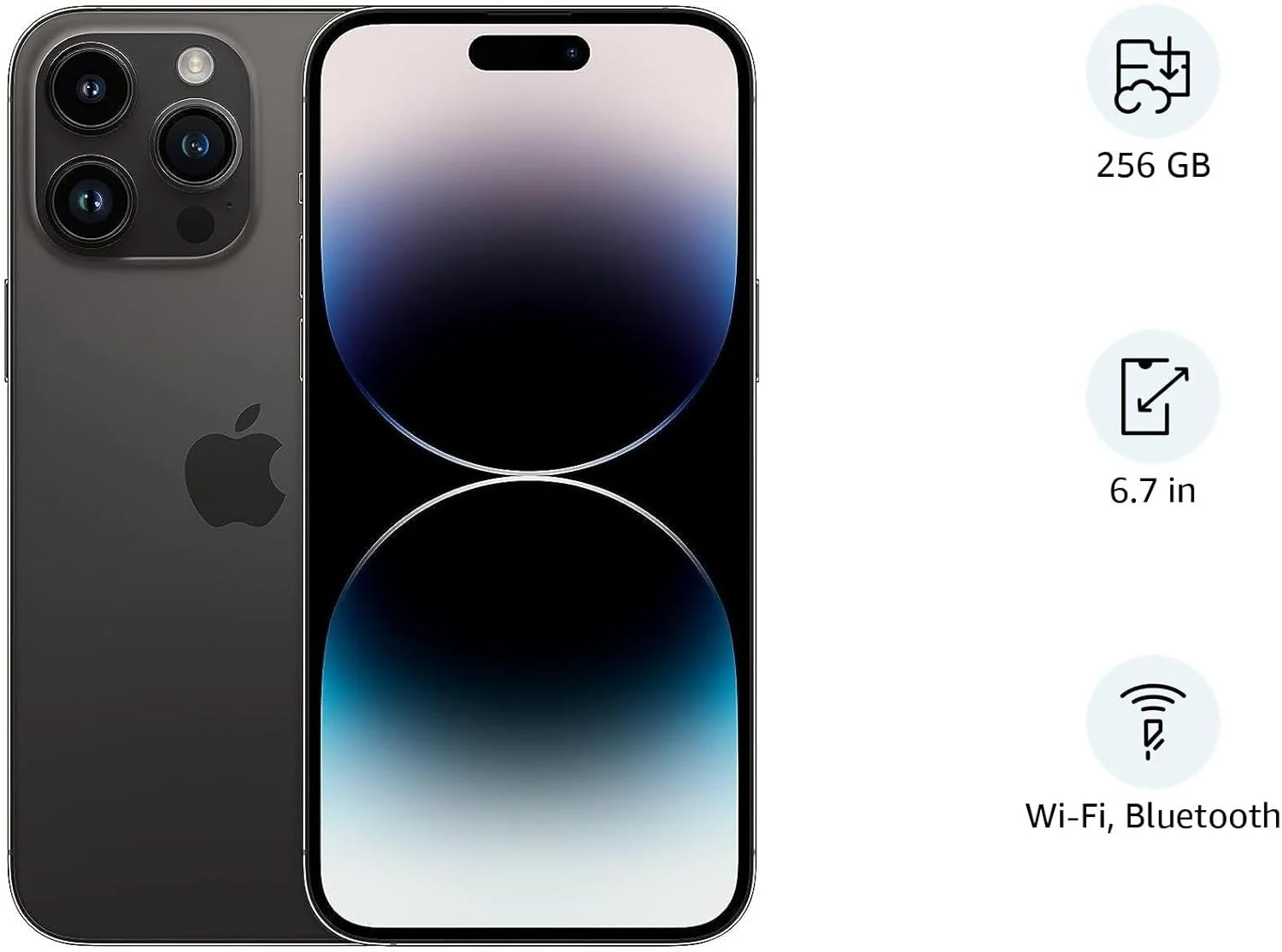 اپل (بازسازی شده) آیفون 14 پرو مکس (256 گیگابایت) - مشکی فضایی