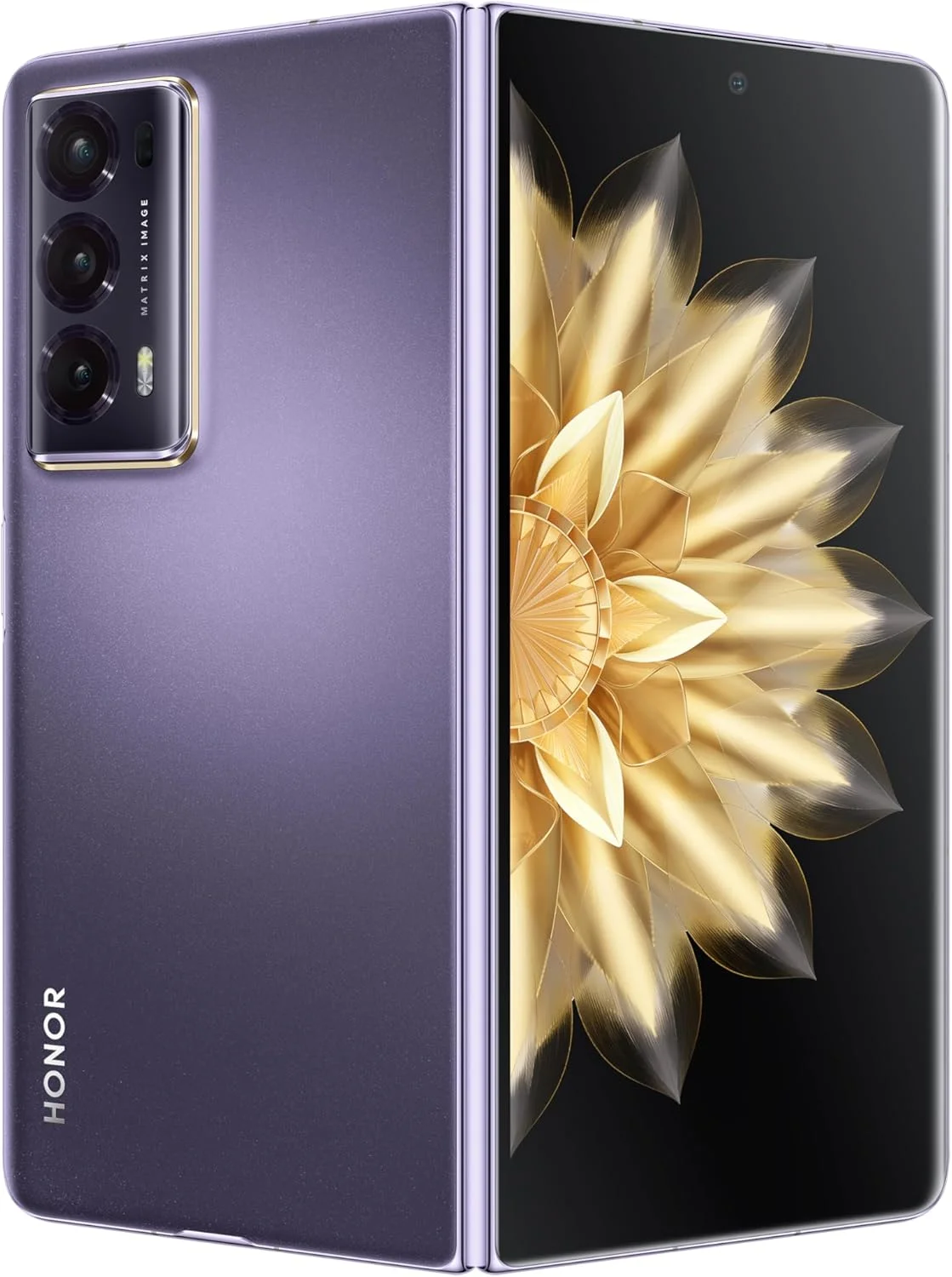 گوشی هوشمند تاشو Honor Magic V2 5G، باریکترین، 16 گیگابایت رم + 512 گیگابایت رام، نمایشگر دوگانه 120 هرتز LTPO OLED، پردازنده پرچمدار Snapdragon 8 Gen 2 (4 نانومتری)، دوربین 50+20+50 مگاپیکسلی OIS، شیشه بنفش گوشی هوشمند تاشو Honor Magic V2 5G، باریکترین، 16 گیگابایت رم + 512 گیگابایت رام، نمایشگر دوگانه 120 هرتز LTPO OLED، پردازنده پرچمدار Snapdragon 8 Gen 2 (4 نانومتری)، دوربین 50+20+50 مگاپیکسلی OIS، شیشه بنفش