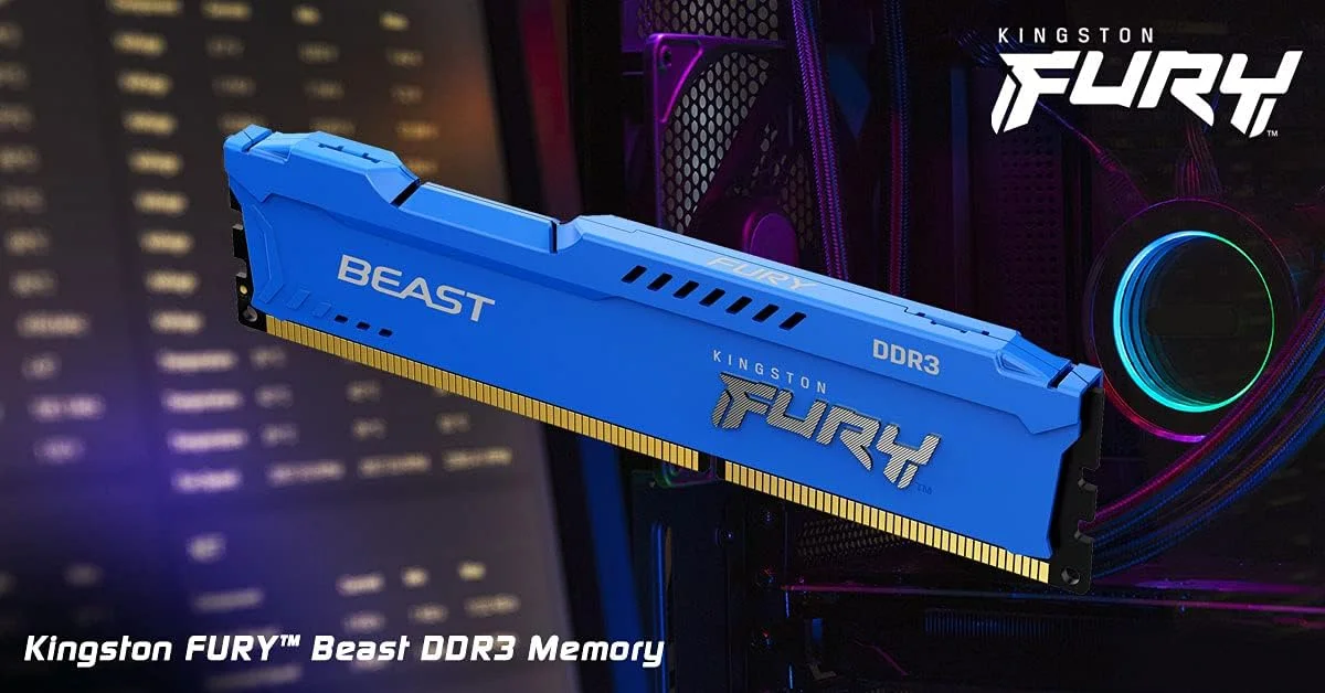 رم 8 گیگابایتی 1600 DDR3 DIMM FURY Beast آبی رم 8 گیگابایتی 1600 DDR3 DIMM FURY Beast آبی