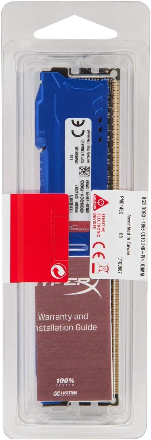 رم کینگستون DDR3 8GB 1866Mhz HyperX FURY آبی رم کینگستون DDR3 8GB 1866Mhz HyperX FURY آبی