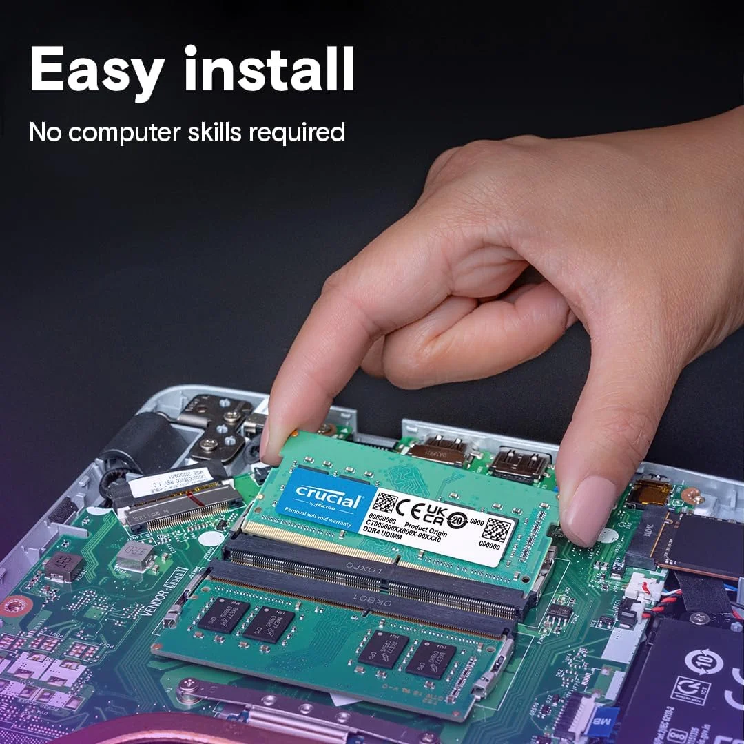 رم لپ تاپ کروشیال 8 گیگابایت DDR4 3200MHz CL22 (یا 2933MHz یا 2666MHz) مدل CT8G4SFRA32A رم لپ تاپ کروشیال 8 گیگابایت DDR4 3200MHz CL22 (یا 2933MHz یا 2666MHz) مدل CT8G4SFRA32A