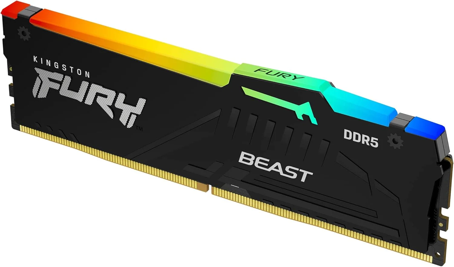 کینگستون FURY Beast DDR5 RGB 16GB 5600MT/s DDR5 CL36 DIMM تک ماژول دسکتاپ گیمینگ KF556C36BBEA 16
