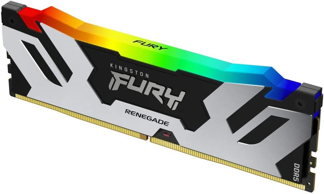 رم گیمینگ دسکتاپ کینگستون FURY Renegade Black RGB XMP با ظرفیت 16 گیگابایت و سرعت 8000MT/s DDR5 CL38 DIMM - KF580C38RSA-16 رم گیمینگ دسکتاپ کینگستون FURY Renegade Black RGB XMP با ظرفیت 16 گیگابایت و سرعت 8000MT/s DDR5 CL38 DIMM - KF580C38RSA-16
