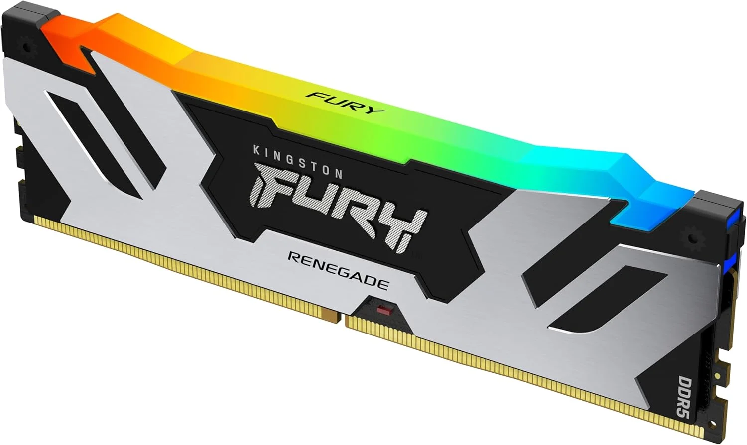 رم گیمینگ دسکتاپ کینگستون Fury Renegade Black RGB XMP با ظرفیت 16 گیگابایت و سرعت 7200MT/s DDR5 CL38 DIMM - KF572C38RSA-16