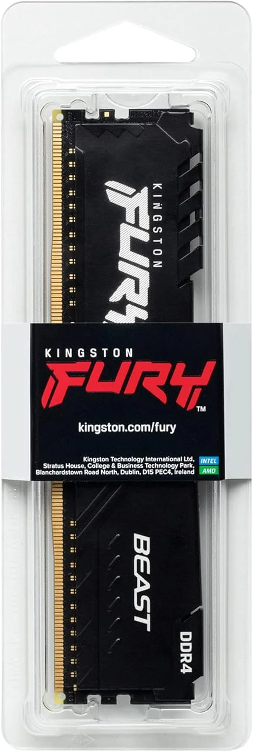 کینگستون FURY Beast 16GB 3600MHz DDR4 CL18 حافظه دسکتاپ تک ماژول KF436C18BB/16 کینگستون FURY Beast 16GB 3600MHz DDR4 CL18 حافظه دسکتاپ تک ماژول KF436C18BB/16
